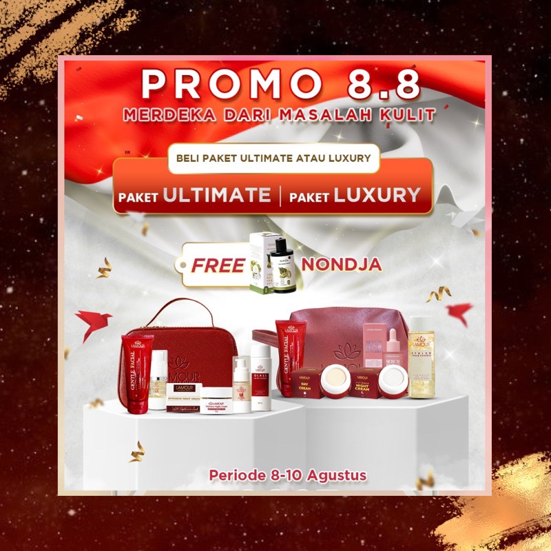 PAKET LUXURY By LAMOUR - Skincare BPOM Original Untuk Kulit Kusam dan Flek Membandel - Paket Luxury 