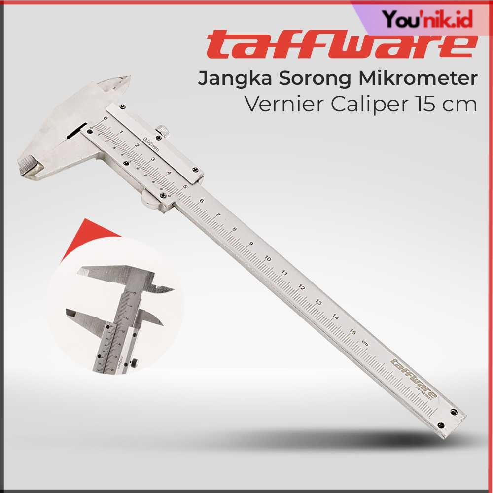 

Taffware Jangka Sorong Vernier Caliper Micrometer 15CM - JIG-RE0150