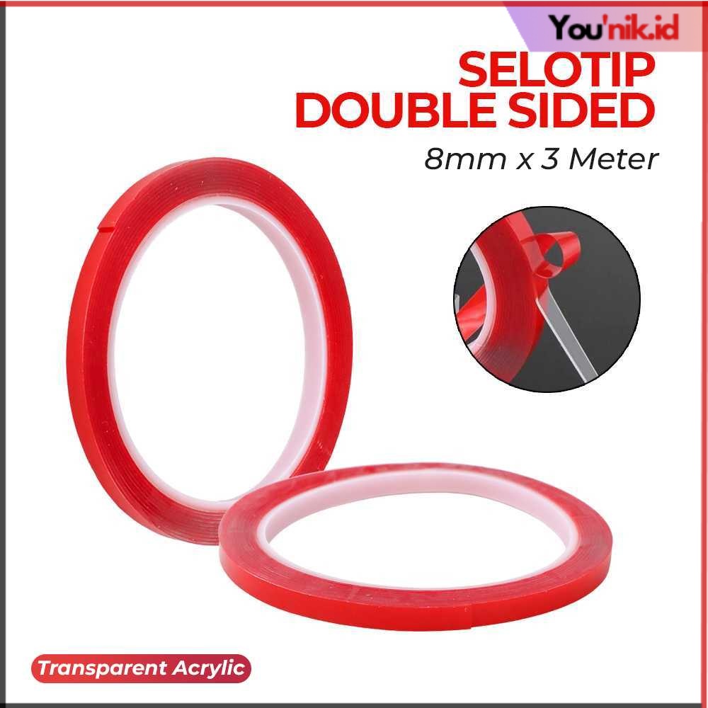 

XY Selotip Double Sided Tape Transparent Acrylic 3M - HL878