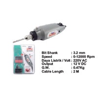 Gerinda Mini Wipro DC 12V 12000 RPM 3.2mm WIPRO DGM812 Mini Die Grinder Electric Mini Grinder