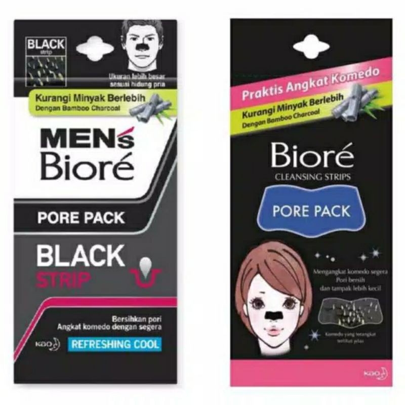 BIORE PORE PACK CLEANSING STRIPS PLESTER AMPUH PENGANGKAT KOMEDO PADA HIDUNG