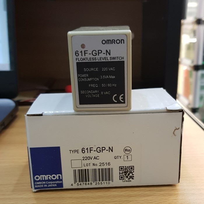 OMRON 61F-GP-N 220V 61F GP N / 61F-GP FLOATLESS LEVEL SWITCH Termurah