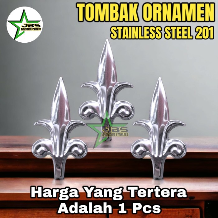 Tombak ornamen/Aksesoris pagar stainless