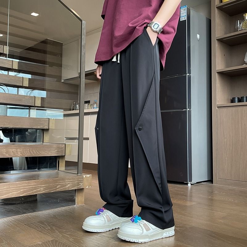 Ice Silk Casual Straight and Versatile Pants for Men