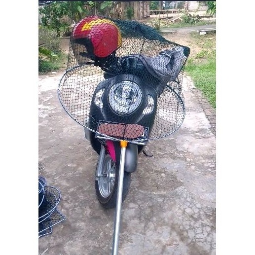 Serokan ikan super jumbo lebar 80cm gagang 1meter bayar cod seser sair caduk serok jaring ikan lele 