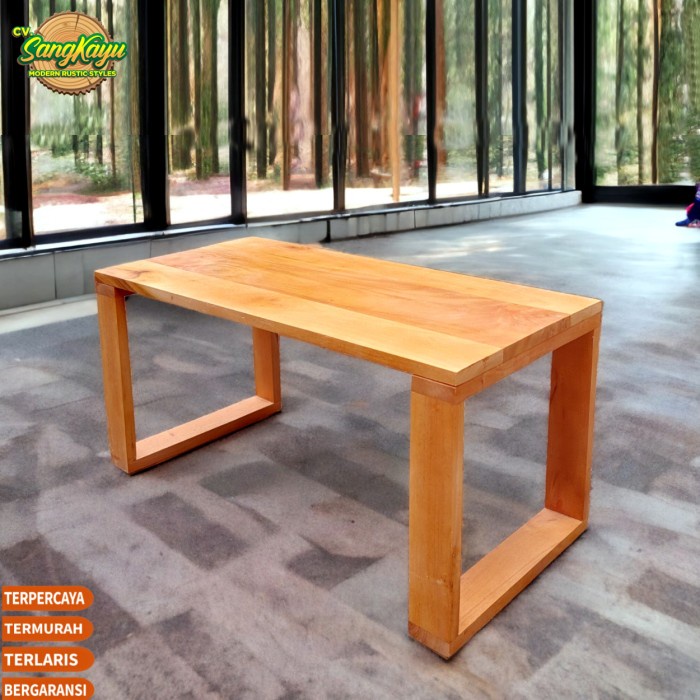 Meja monitor meja laptop 70x40x40 meja belajar meja lesehan kayu - 50 x 30 cm