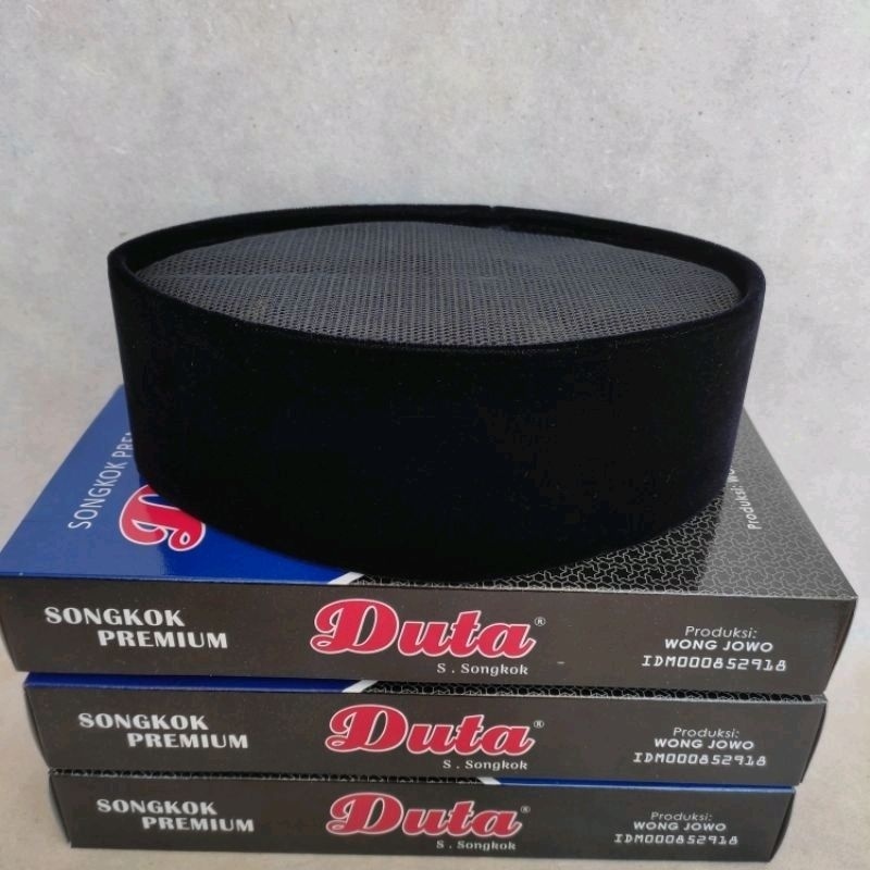 SONGKOK PREMIUM FULL AC DUTA Songkok Hitam Full Ac
