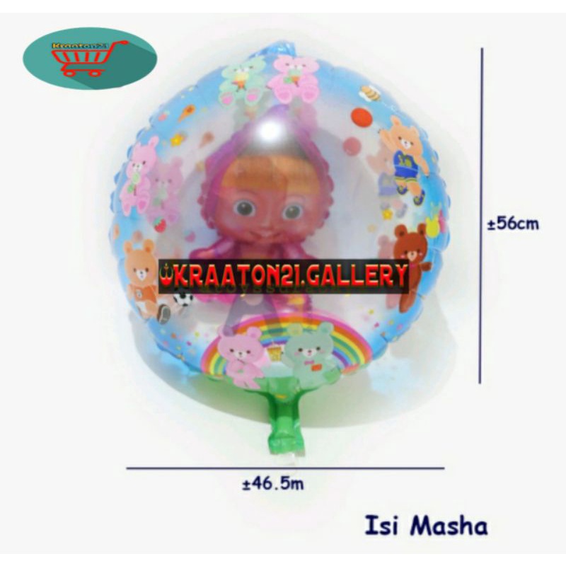 Masha isi / balon isi Masha / balon karakter / gas / helium