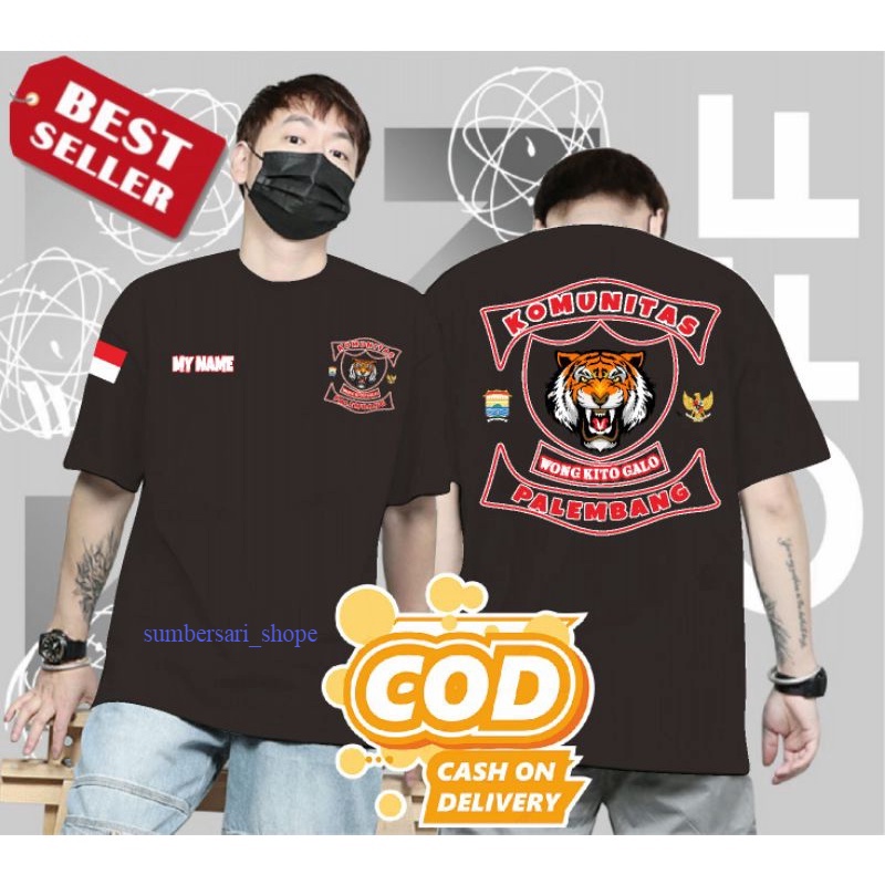 kaos anak rantau palembang wong kito+ BONUS STICKER