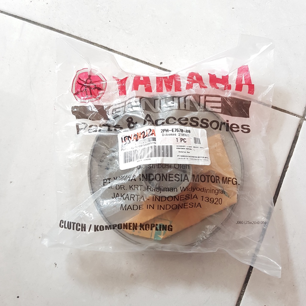 PULLEY 2PH MIO M3 CEWEK SECONDARY SLIDING 2PH-E7670-00 ORI YAMAHA