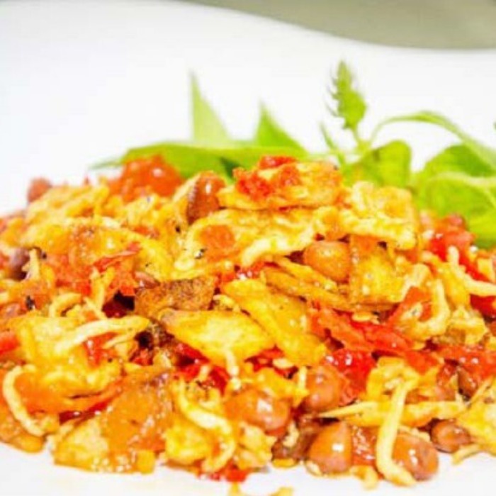 

Sambel Sambal Goreng Kering / Orek Kacang Teri Medan Kentang 300gr Lauk Siap Makan Homemade