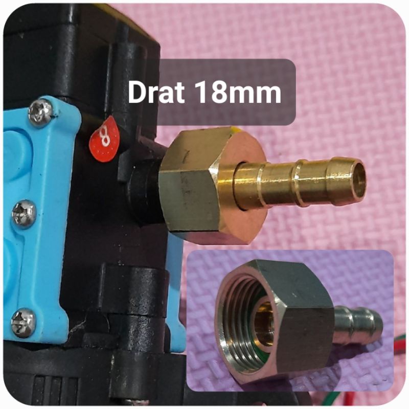 RESTOCK✔️ Quick Verlop nepel konektor nipple connector pompa drat converter 18mm oper sock tangki sprayer