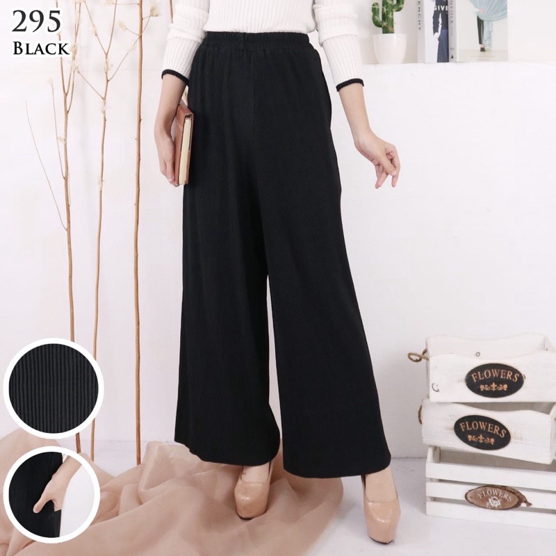 CELANA KULOT BAWAHAN WANITA JUMBO PLISKET BASIC PANTS BD ABG PLISKET LIDI POLOS JOGGER HAREM ALADIN 