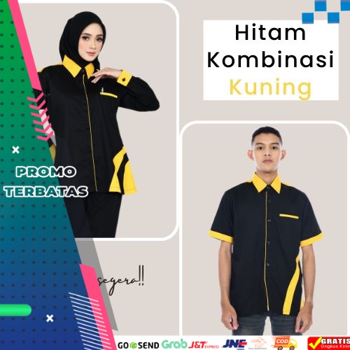 SERAGAM DINAS PDH KANTOR /Baju Kerja Wanita/Baju Kemeja Cewek dan Cowok/Seragam Kerja Coupel/Seragam