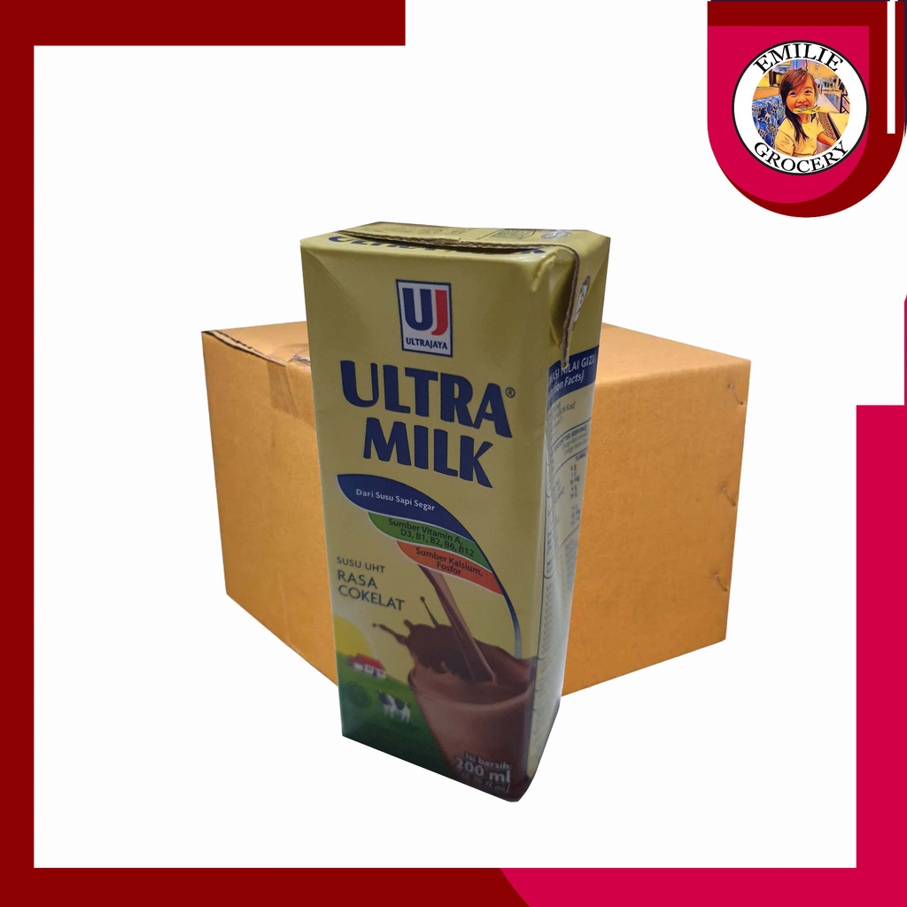 

Dus Karton Susu Ultra Milk Coklat Cokelat 200 ml 200ml Isi 24