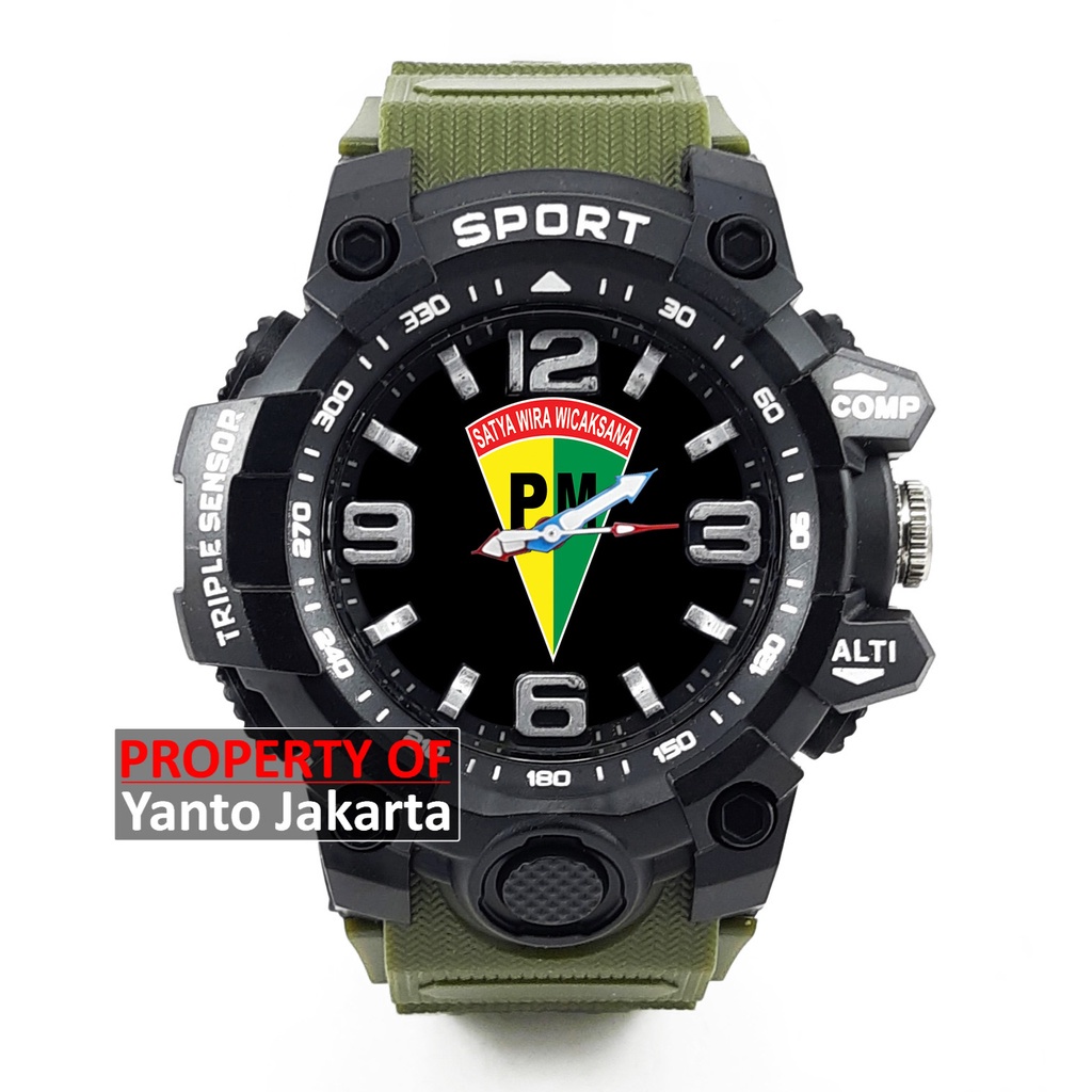 JAM TANGAN PM POLISI MILITER SPORT PRIA