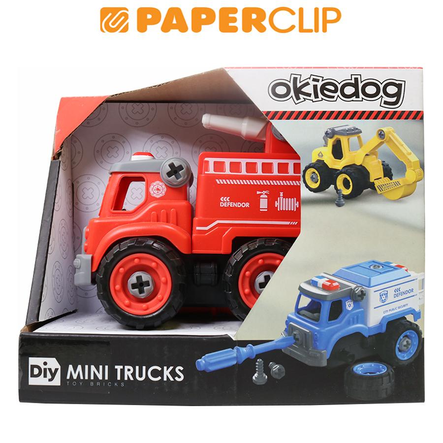 MAINAN ANAK OKIEDOG MINI TRUCK DIY -FIRE FIGHTER