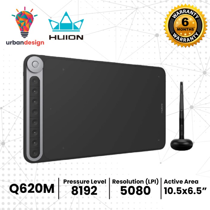 HUION Q620M Wireless Graphic Drawing Tablet Alt. HS610 Q11K HS611 HS64