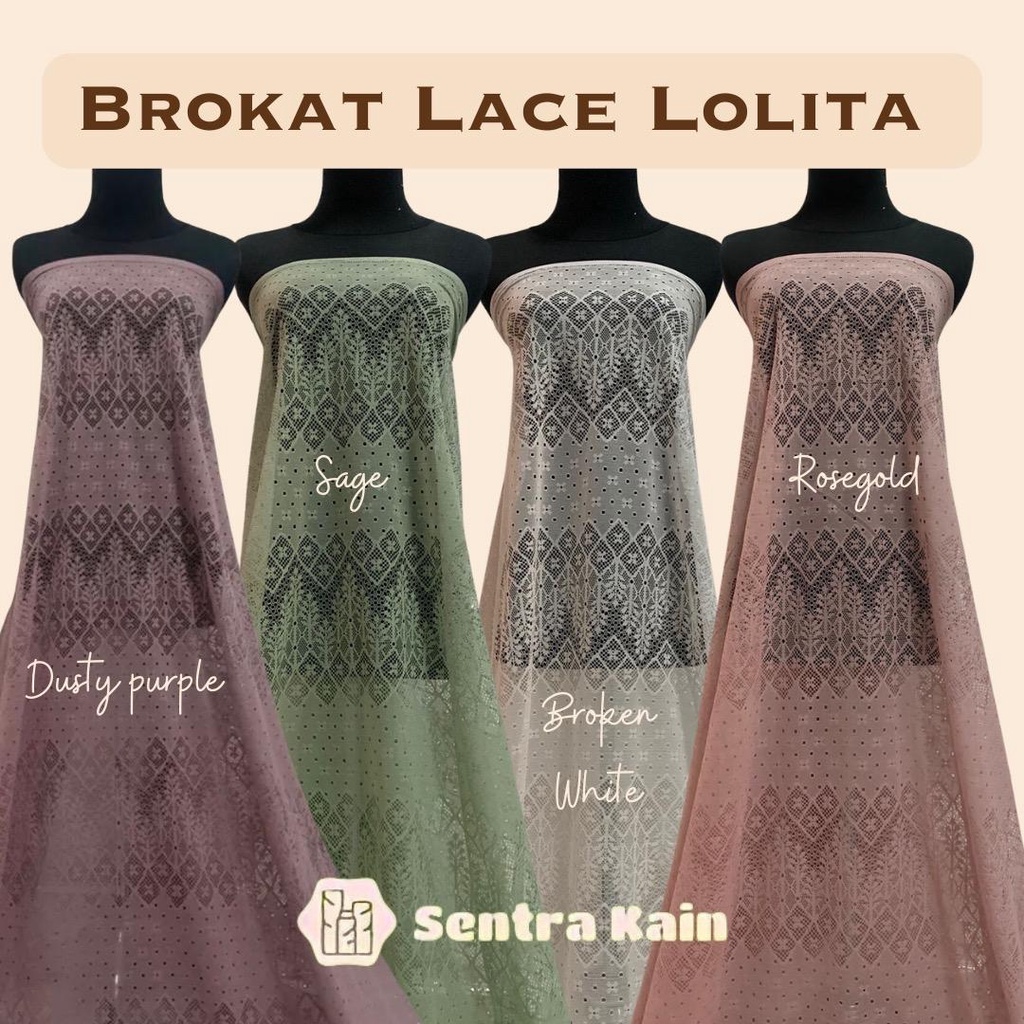 Brokat Lace Lolita Premium Halus Original