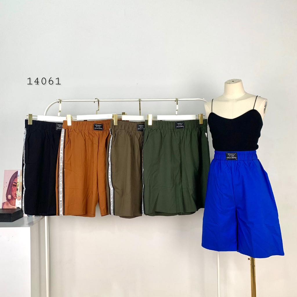 CELANA PENDEK HP BASIC RCK POLOS VARIASI LINE SAMPING FULL KARET PINGGANG KELILING PREMIUM BAWAHAN C