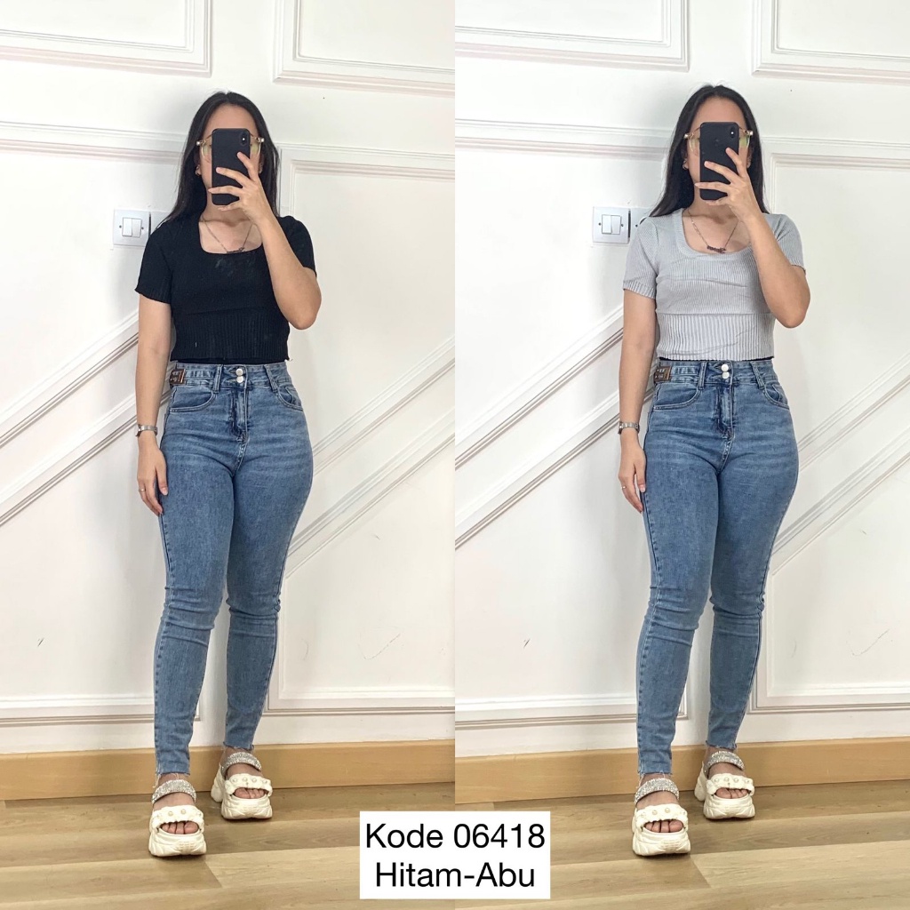 Blouse Wanita Knit I Kaos Knit Wanita I Top Knit Wanita I Blouse Crop Top