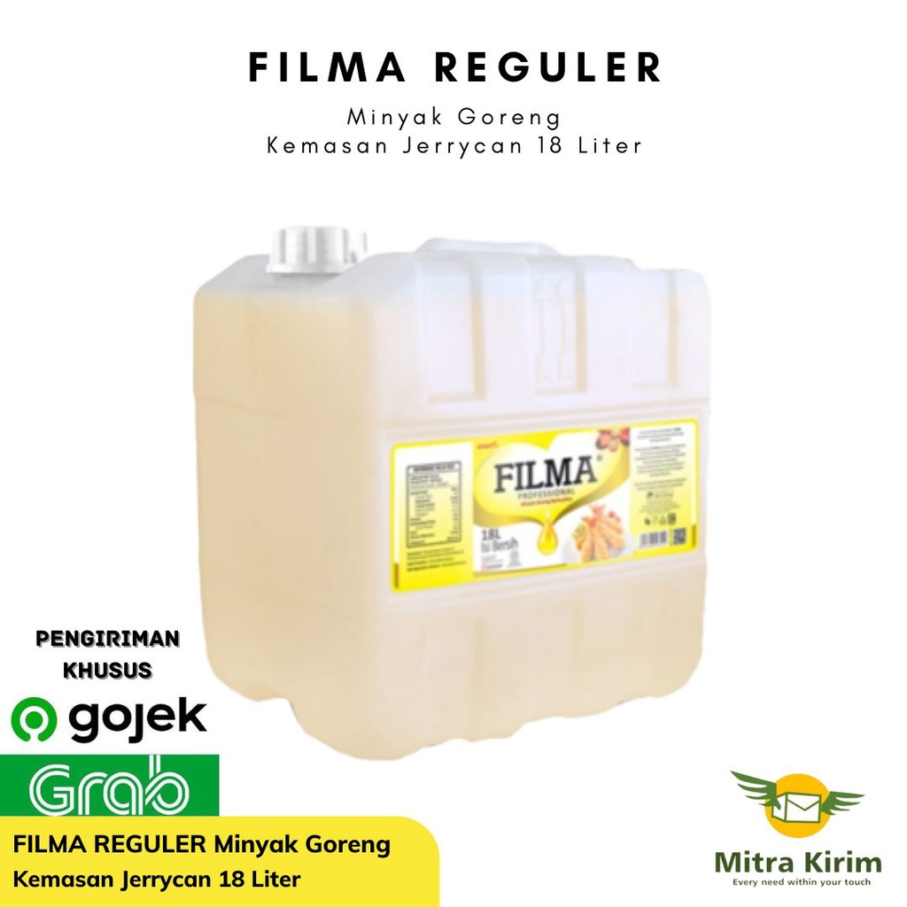 

Filma Minyak Goreng Reguler 18 Liter Jerrycan