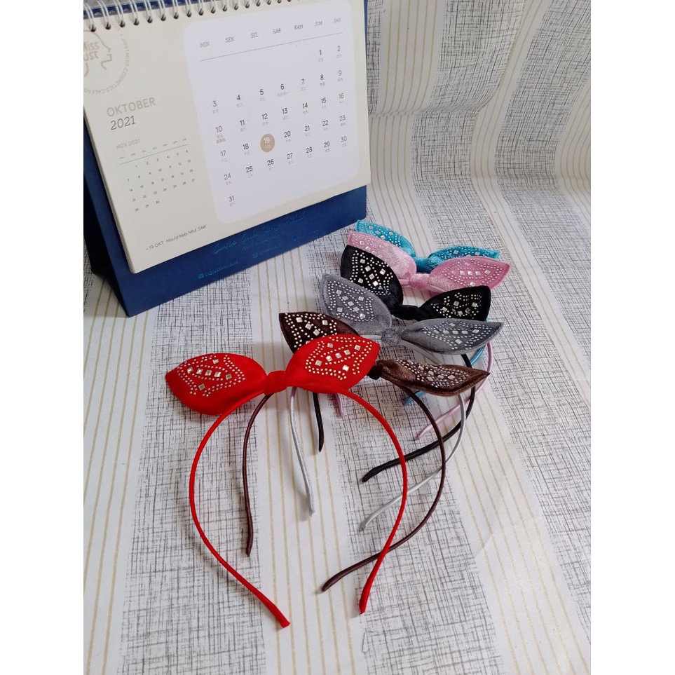 Bando Anak Pita Mutiara - Bando Kawat Pita Mutiara