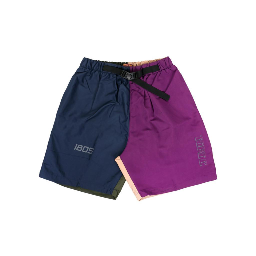 Toxic For Peace - Multi Color Parachute Short Pants - Spacing