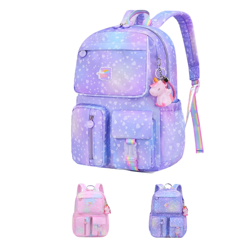 MMS - Tas Ransel COLORFUL Backpack Sekolah Anak Perempuan