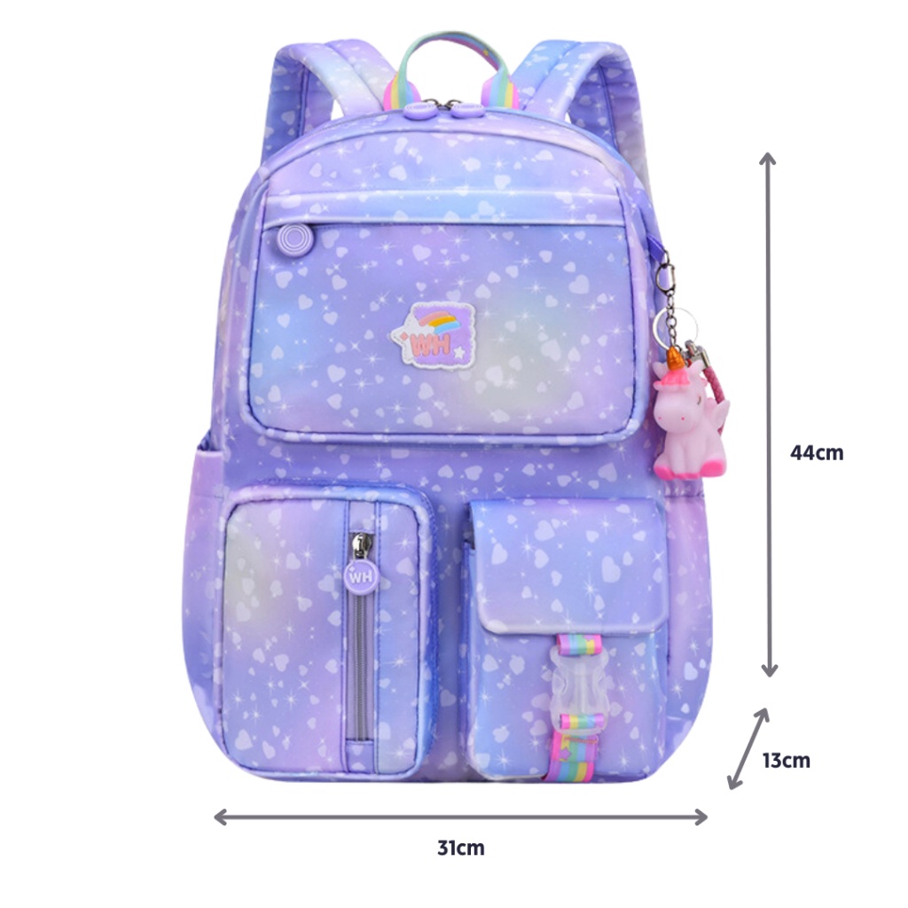 MMS - Tas Ransel COLORFUL Backpack Sekolah Anak Perempuan