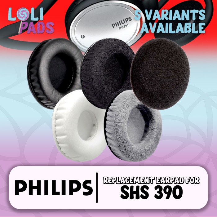 Earpad Ear Cushion Earcup Philips SHS 390 SHS390 Bantalan Busa Pad