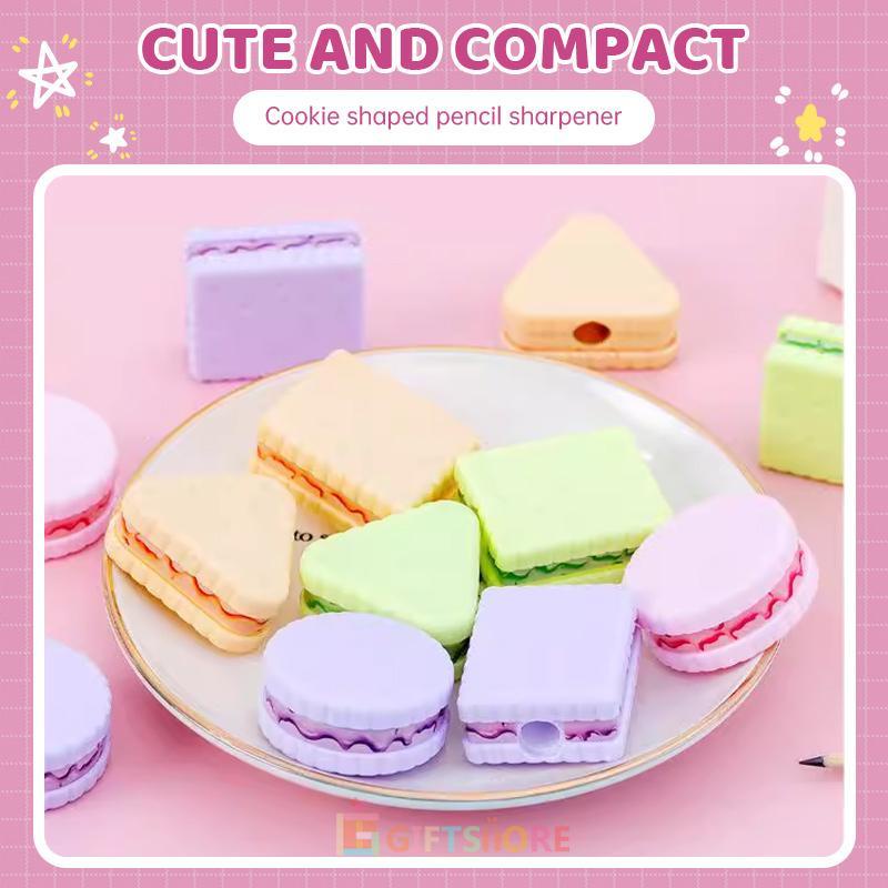 

✨COD Penggemar Rautan Bentuk Kue Kreatif Rautan Pensil Portabel Siswa-GS