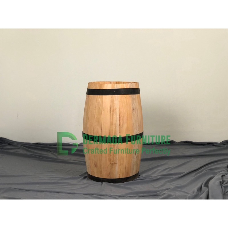 BAREL GENTONG KAYU MAHONI 30/60 DEKORASI INTERIOR PELAMINAN VAS BUNGA MEWAH TERMURAH  FURNITURE JEPA