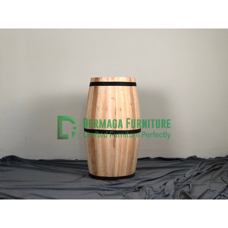 BAREL GENTONG KAYU MAHONI 40/90 DEKORASI INTERIOR PELAMINAN VAS BUNGA MEWAH TERMURAH  FURNITURE JEPA