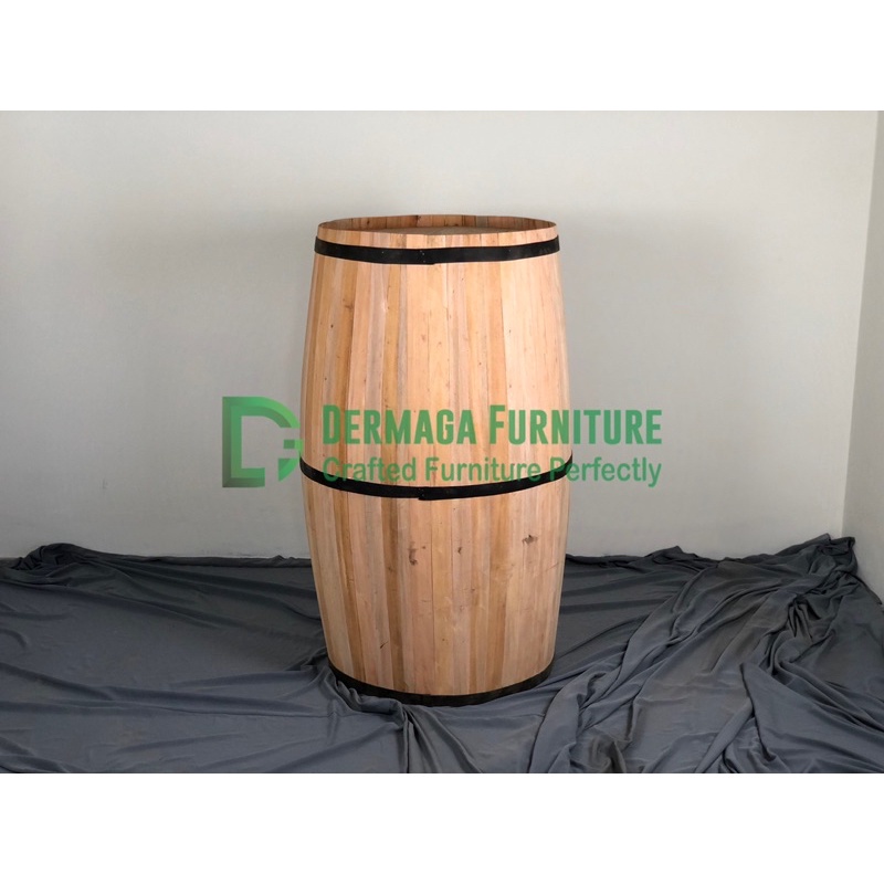 BAREL GENTONG KAYU MAHONI 60/120 DEKORASI INTERIOR PELAMINAN VAS BUNGA MEWAH TERMURAH  FURNITURE JEP
