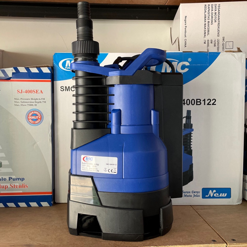 Mesin pompa air celup mc 200watt pemancingan aquarium akuarium murah awet mc pumps SMC-Q400B122 mesi