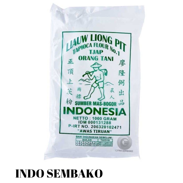

BEST SELLER Sagu Tani Liauw liong pit 1 kg / Sagu Tani Tepung Tapioka Liong pit