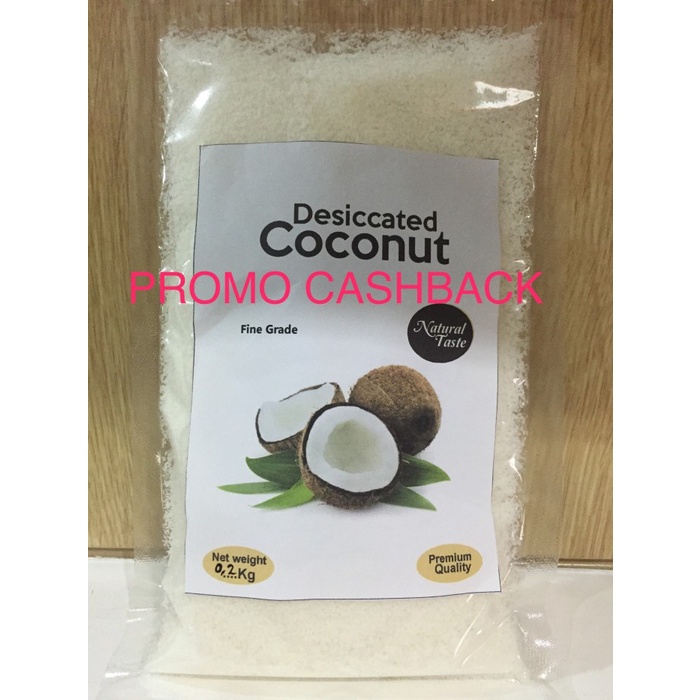 

BEST SELLER Tepung Kelapa Keto Halus (Desiccated Coconut) High Fat+Murah 500 gram - Original