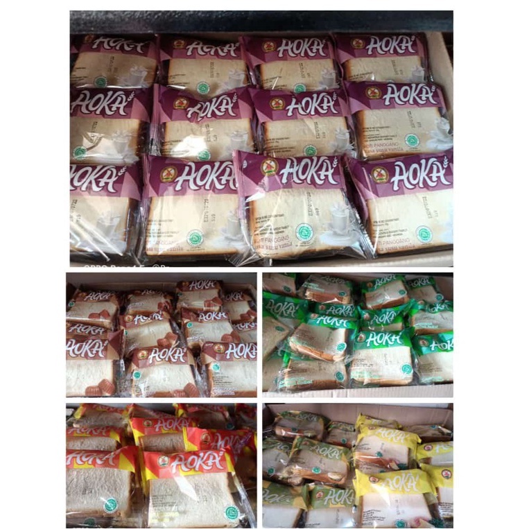 

ROTI AOKA PANGGANG ROTI TAWAR SELAI 1 DUS isi 60 PCS ORIGINAL