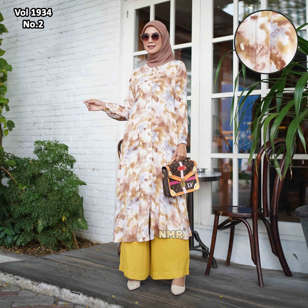 NMR Setelan Kulot Tunik Rayon Viesta Vol 1934-2