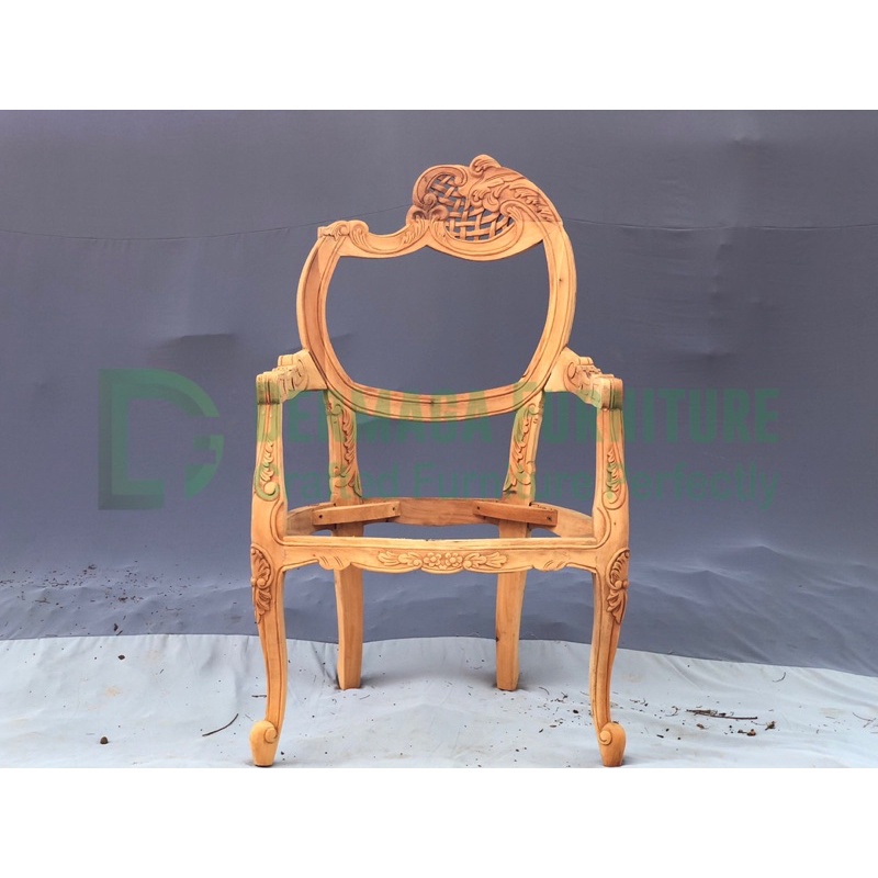 KURSI TAMU BULAN SABIT KAYU MAHONI KURSI TERAS KURSI PELAMINAN TERMURAH KARYA MEBEL JATI FURNITURE J