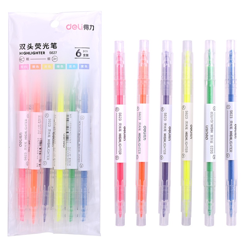 

STABILO HIGHLIGHTER 2IN1 SET ISI 6PCS / PENSIL STABILO WARNA WARNI 2 SISI MURAH