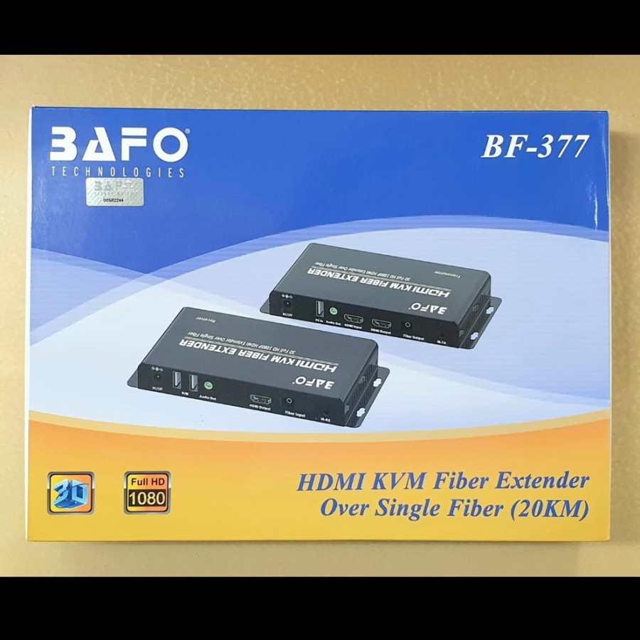 KVM HDMI Extender over Fiber Optic (support 20km) BAFO BF 377