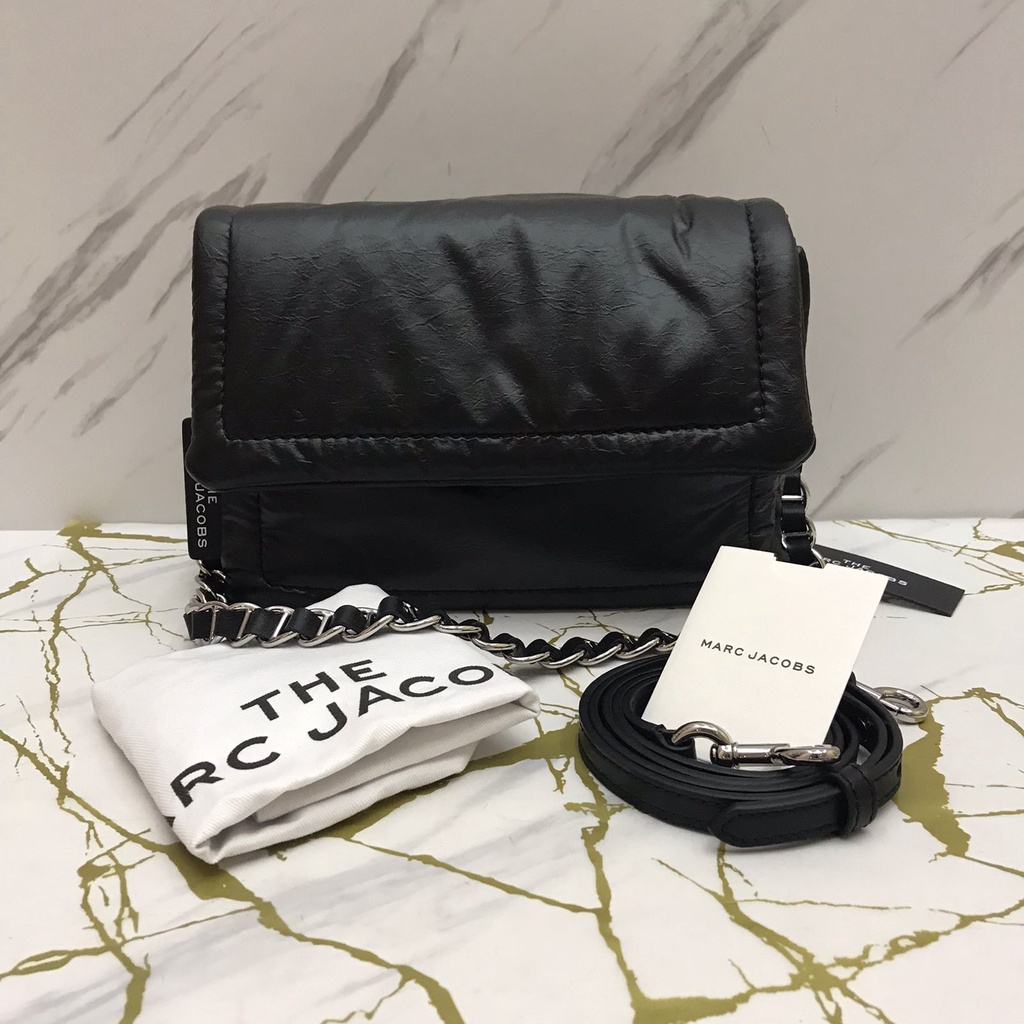 Marc Jacobs Leather Pillow Bag in Black
