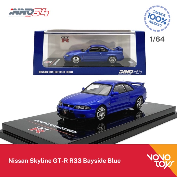 Inno 1/64 Nissan Skyline GT-R R33 Bayside Blue Inno64