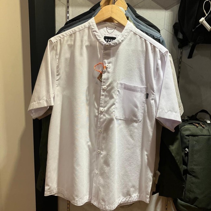 EIGER 1989 KEMEJA Z-OSTRYA SHORT SHIRT - WHITE