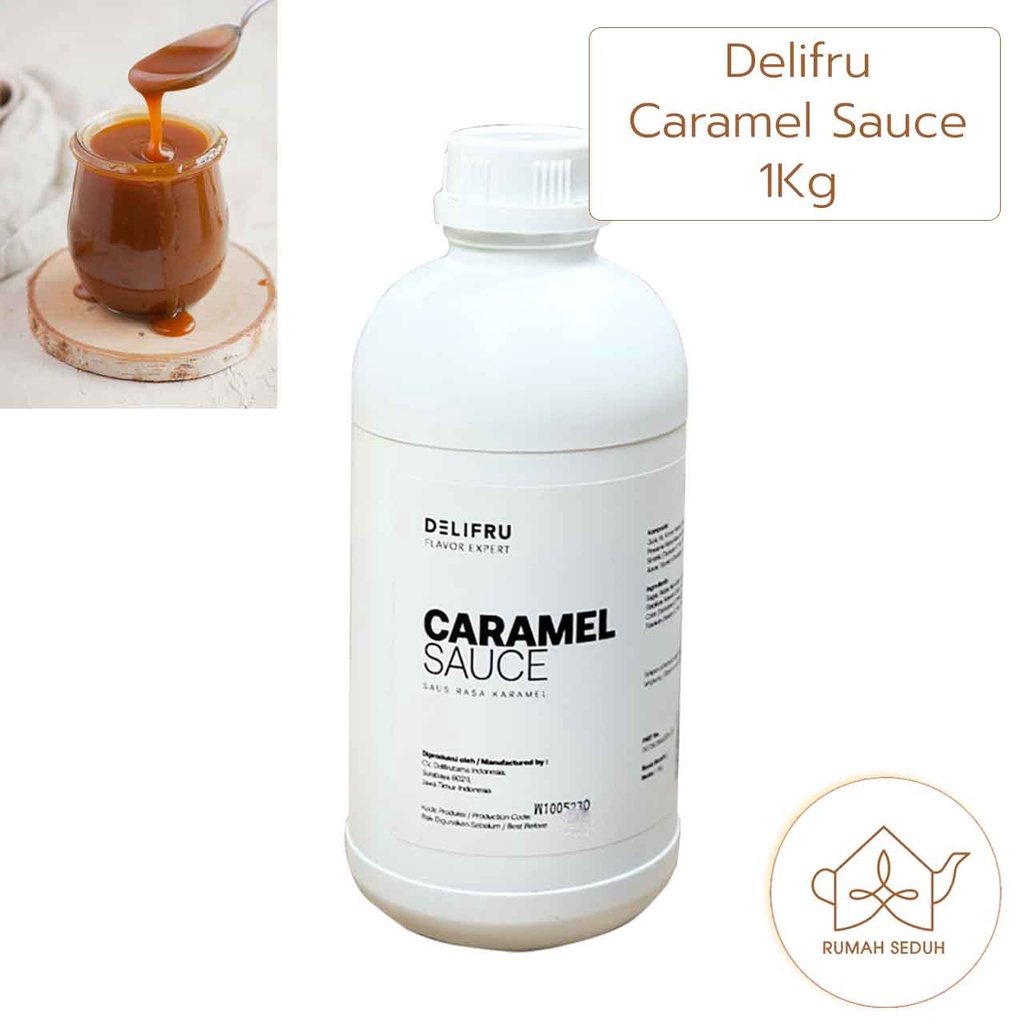 

Delifru 1Kg - Caramel Sauce - Saos Karamel untuk Topping / Salted Caramel