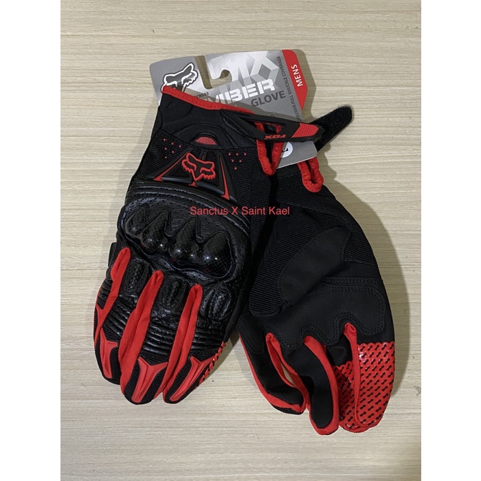 Fox Bomber Glove Sarung Tangan Balap Racing Off-Road Motocross Touring - Hitam, L