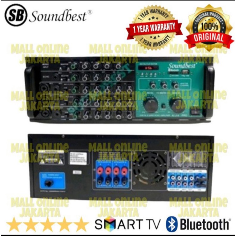 Power Ampli Soundbest rc218 Amplifier Bluetooth rc218 pro rc218