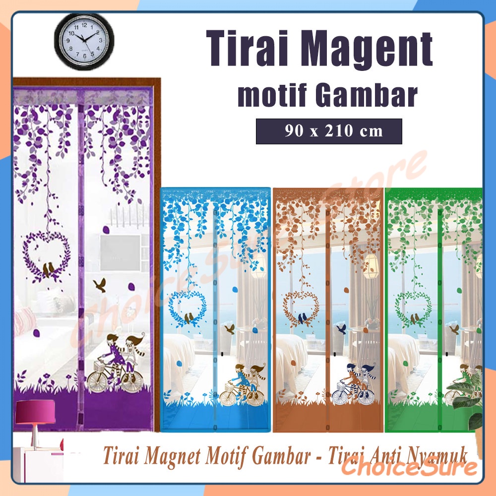 Tirai Magnet Anti Nyamuk / Tirai Magnet Anti Nyamuk Motif Karakter / Pintu Tirai Magnetik